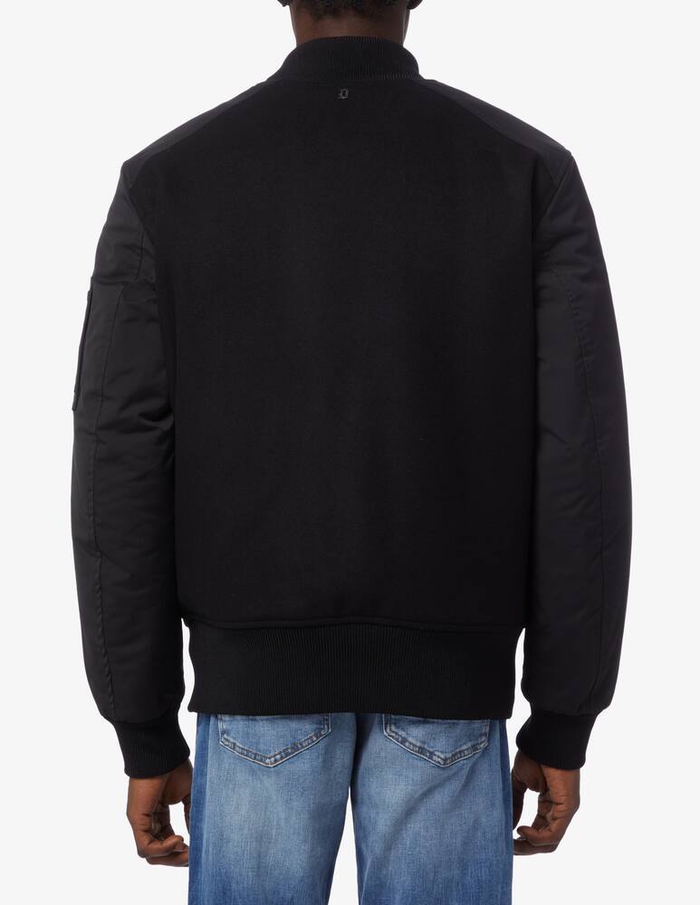 rinascente Dondup Giacca bomber in lana e nylon - Nero