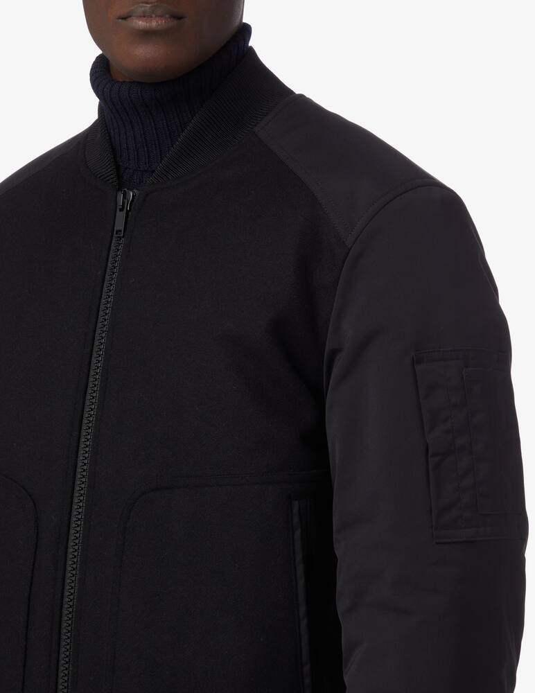 rinascente Dondup Giacca bomber in lana e nylon - Nero