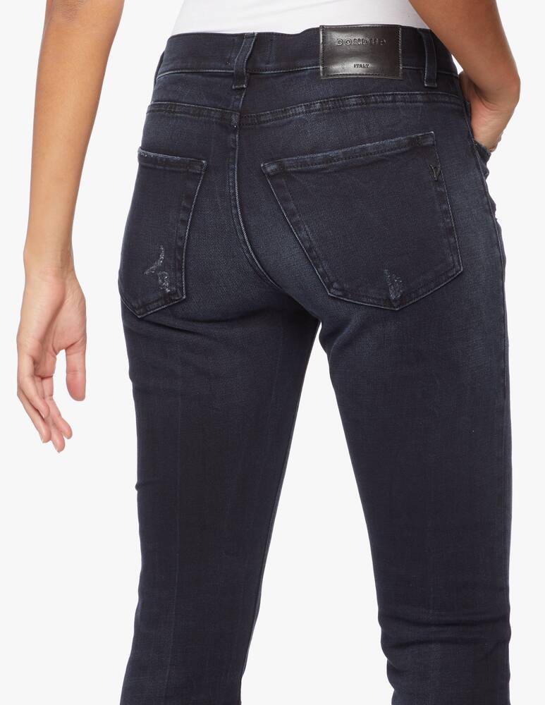 rinascente Dondup Mid rise micro rips jeans