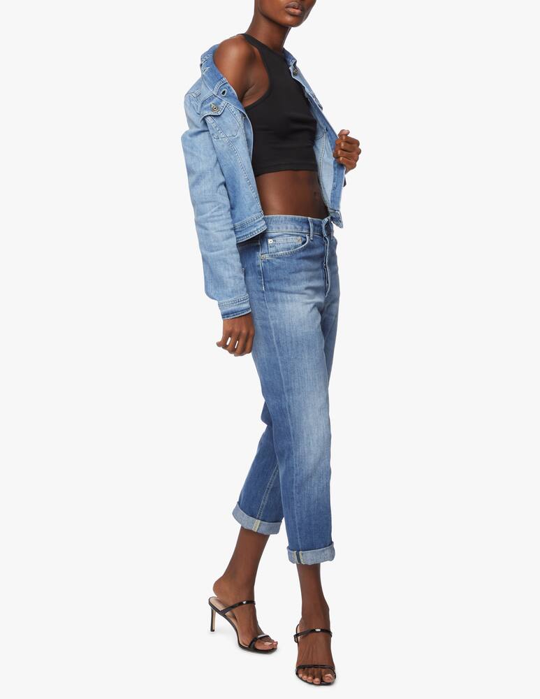 rinascente Dondup Jeans crop a vita media Zoe