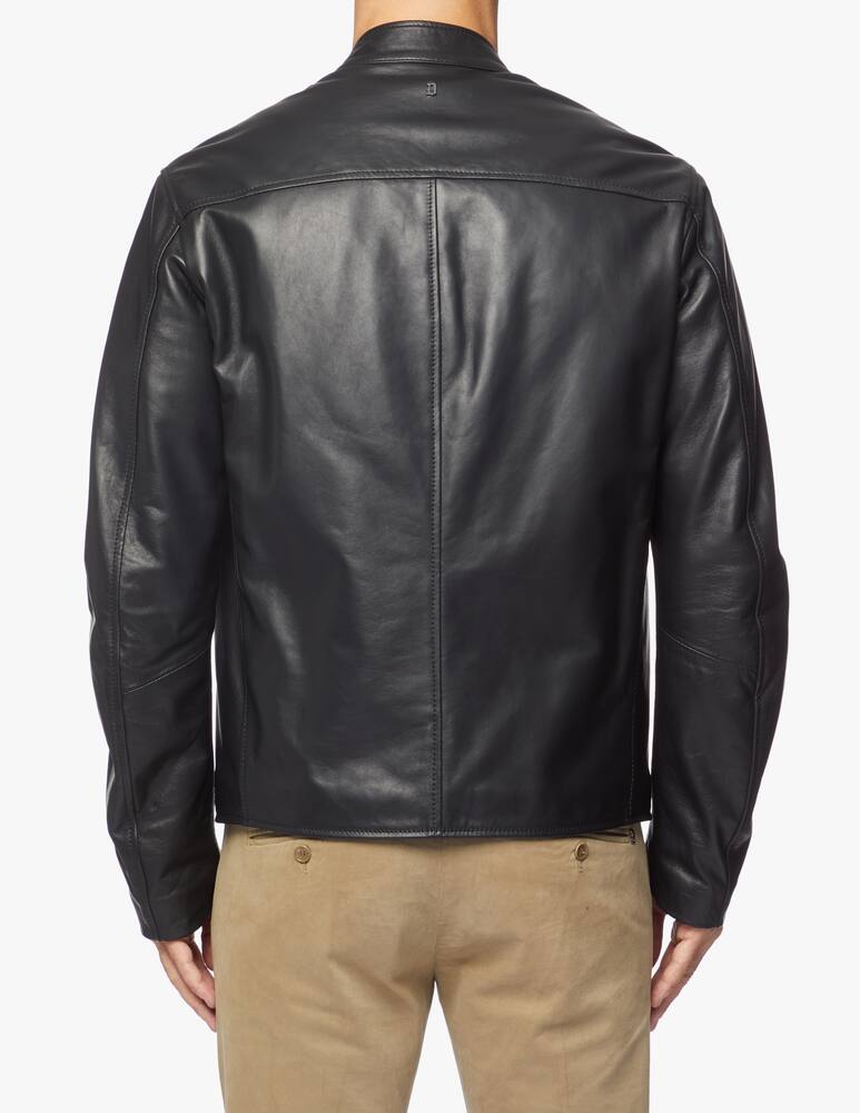 rinascente Dondup Giacca biker in pelle imbottita