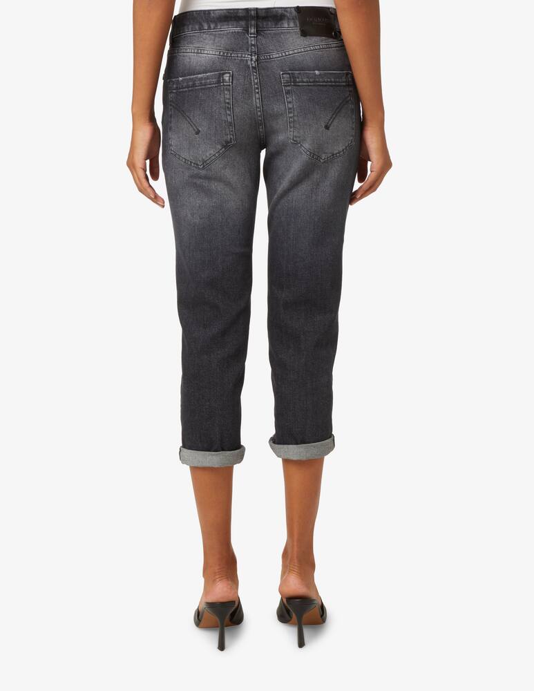 rinascente Dondup Jeans cropped gioiello Koons - Nero
