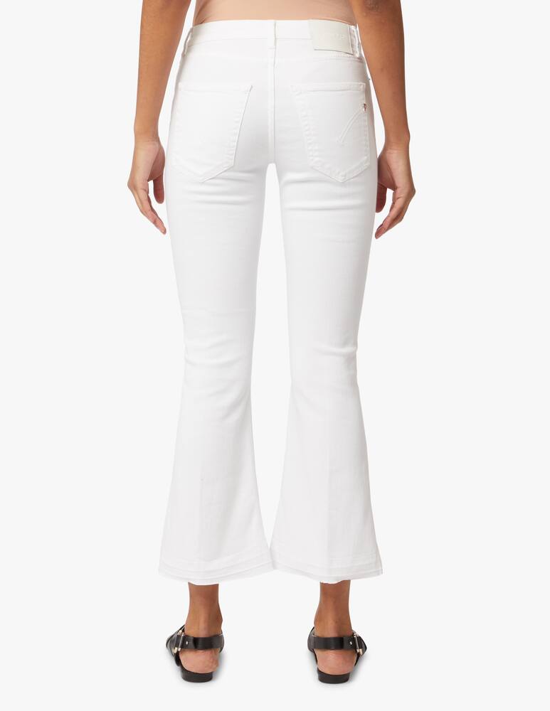 rinascente Dondup High rise flare jeans - white
