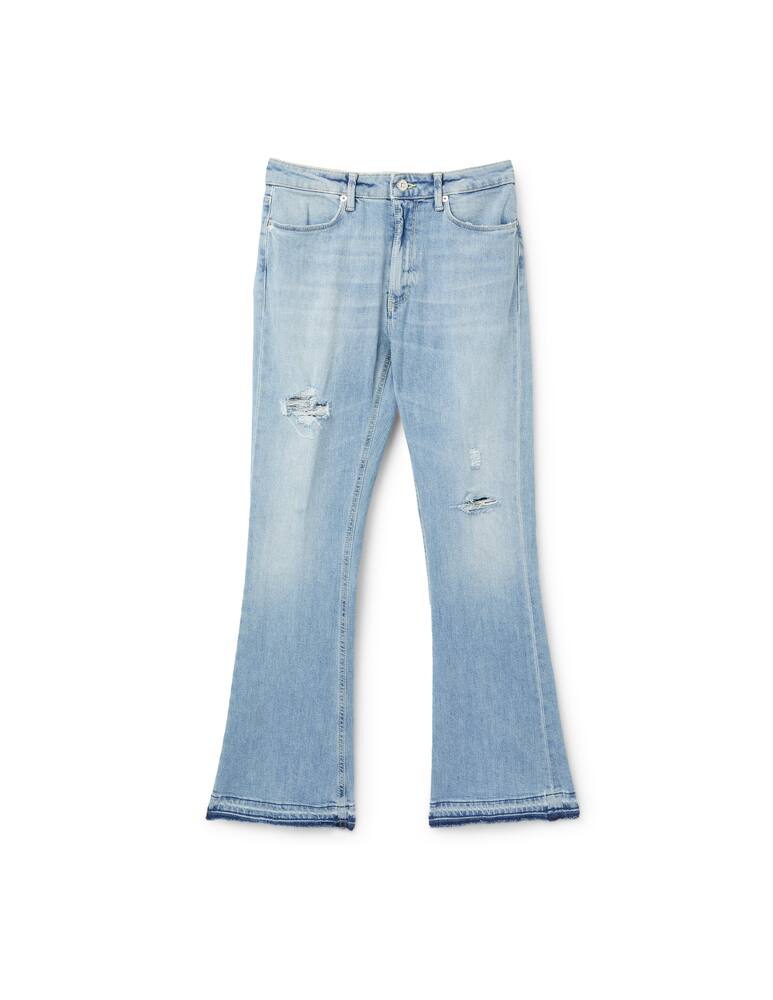 rinascente Dondup Jeans flare a vita alta - azzurro