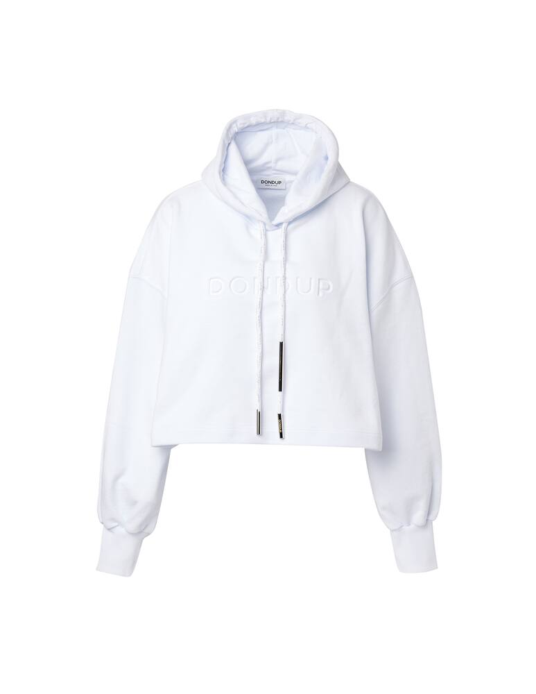 rinascente Dondup Felpa con cappuccio in cotone - bianco