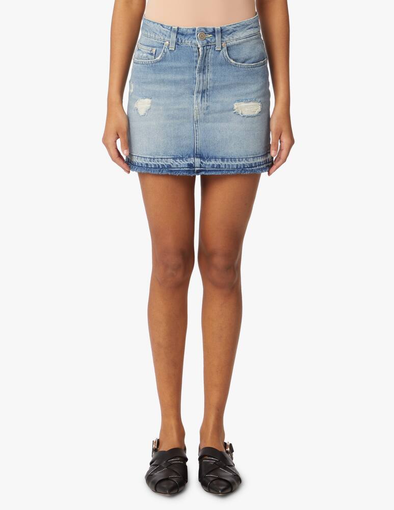 rinascente Dondup Denim mini skirt - light blue