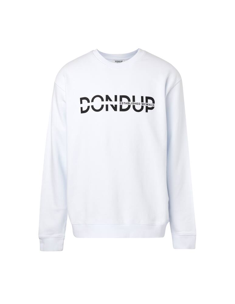rinascente Dondup Felpa girocollo logo - bianco