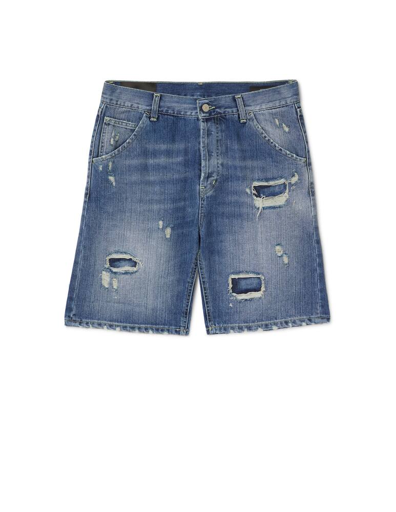 rinascente Dondup Ripped julian shorts - blue