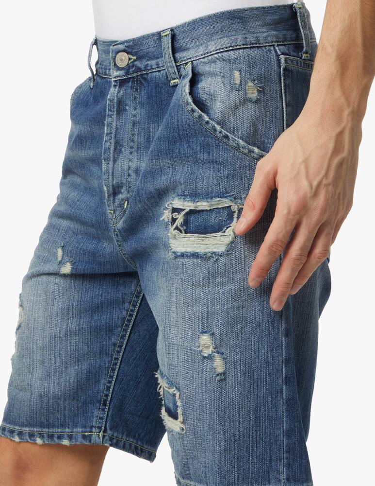 rinascente Dondup Ripped julian shorts - blue