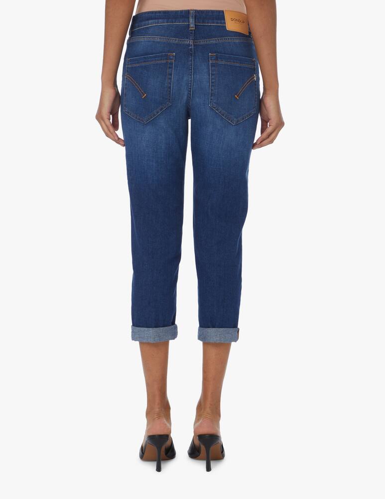rinascente Dondup Jeans boyfriend con bottoni gioiello - blu