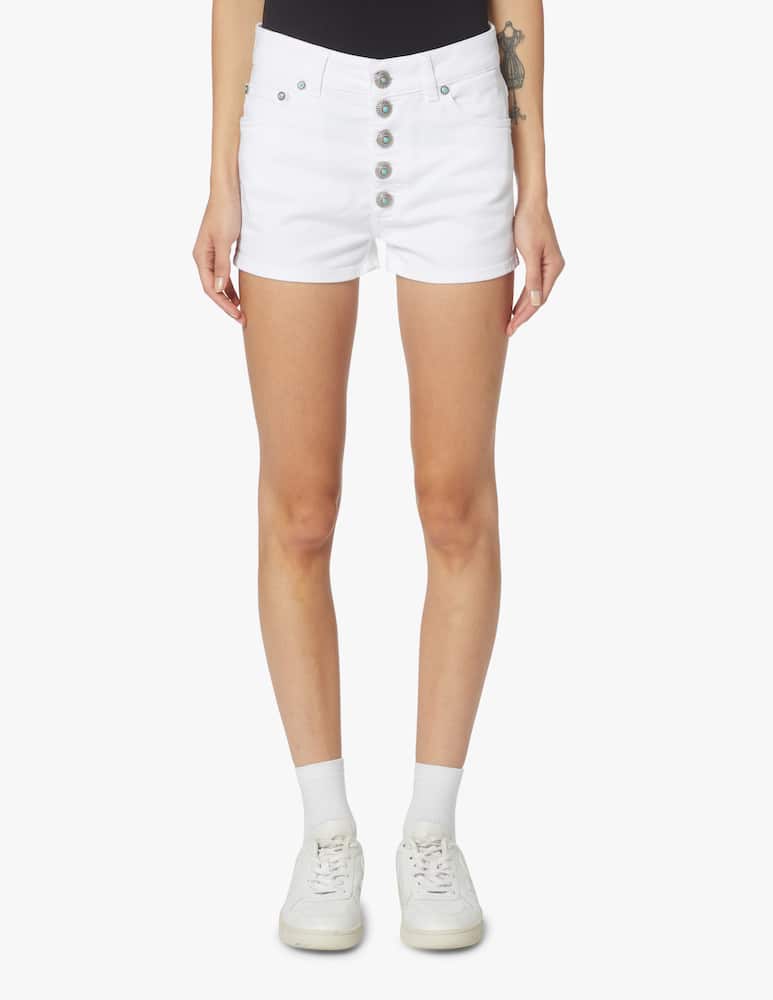 rinascente Dondup Pantaloni corti di jeans - bianco