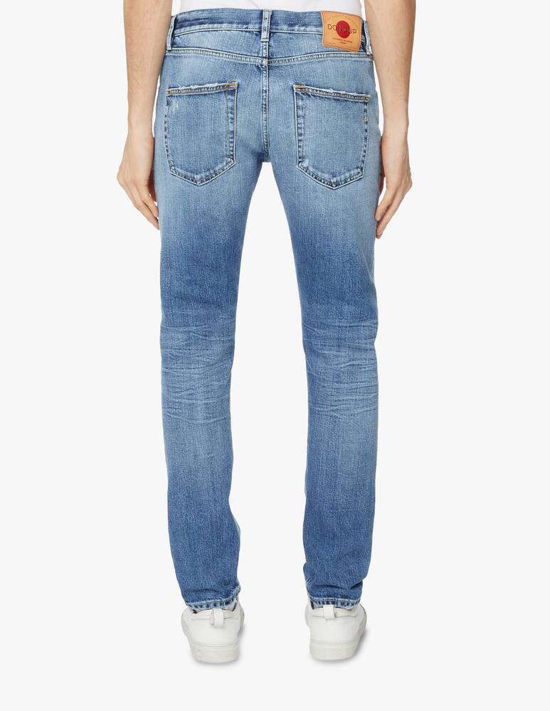 rinascente Dondup Jeans icon regular micro rotture - blu