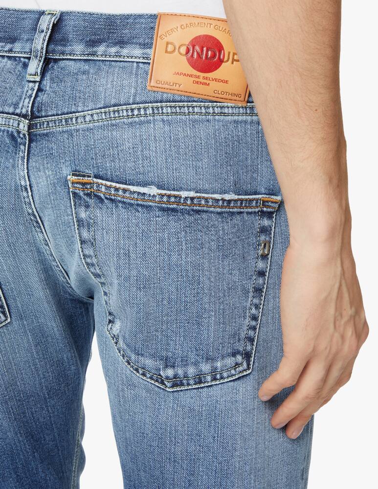 rinascente Dondup Jeans icon regular micro rotture - blu