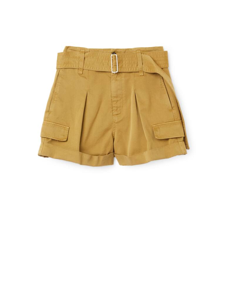 rinascente Dondup Shorts with belt - yellow