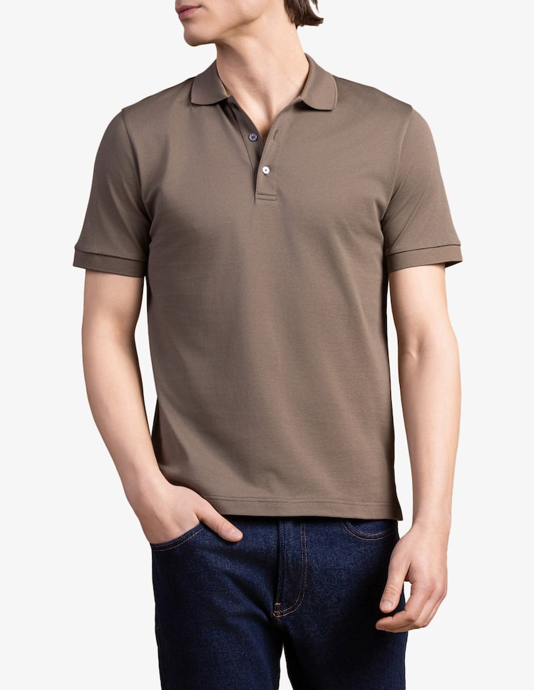 rinascente Cains Moore Polo pique in filo di Scozia