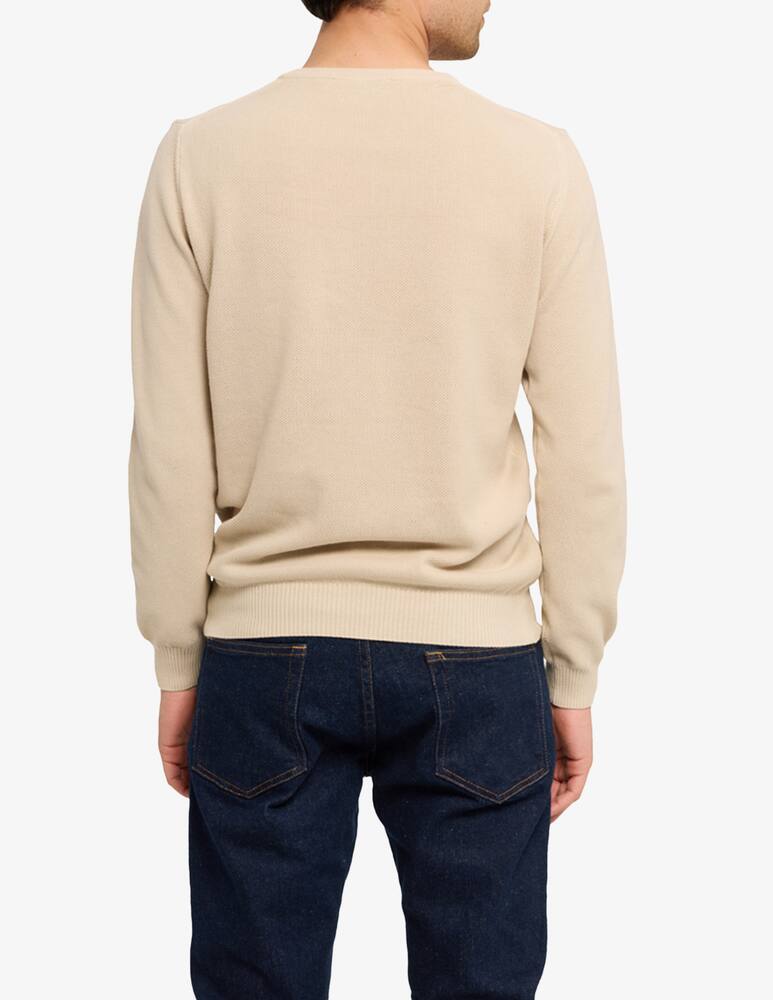 rinascente Cains Moore Cotton textured crewneck jumper