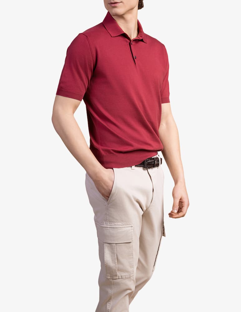 rinascente Cains Moore Suvin knit polo shirt