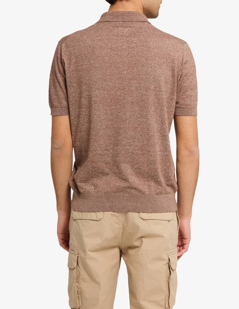 rinascente Cains Moore Polo scollo a V in cotone e lino