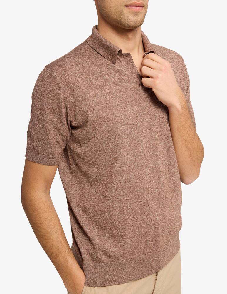 rinascente Cains Moore Polo scollo a V in cotone e lino