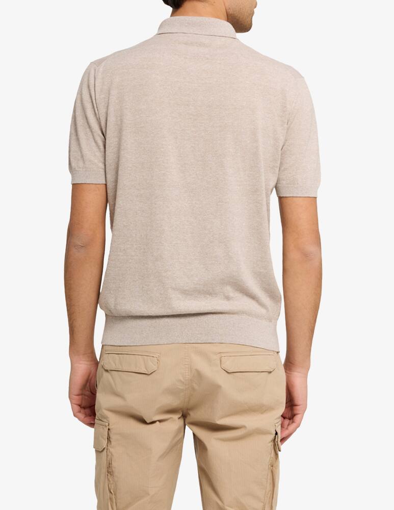 rinascente Cains Moore Polo scollo a V in cotone e lino