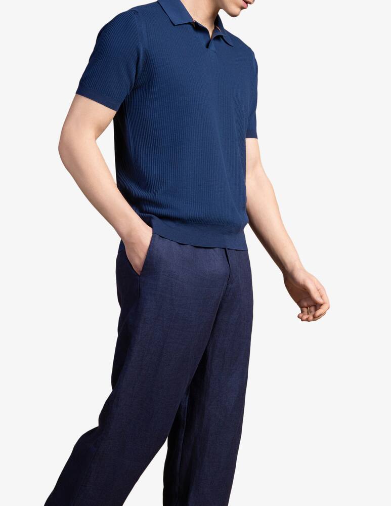 rinascente Cains Moore Polo collo a V in cotone operato