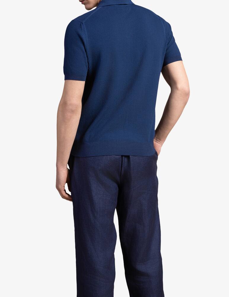 rinascente Cains Moore Polo collo a V in cotone operato