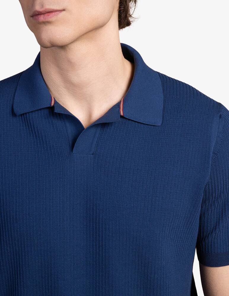 rinascente Cains Moore Polo collo a V in cotone operato