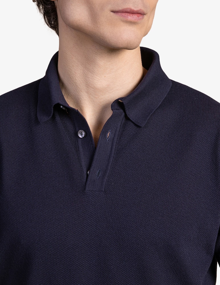 Cains Moore Honeycomb knit polo shirt - picture 4 Cains Moore Honeycomb knit polo shirt - picture 4