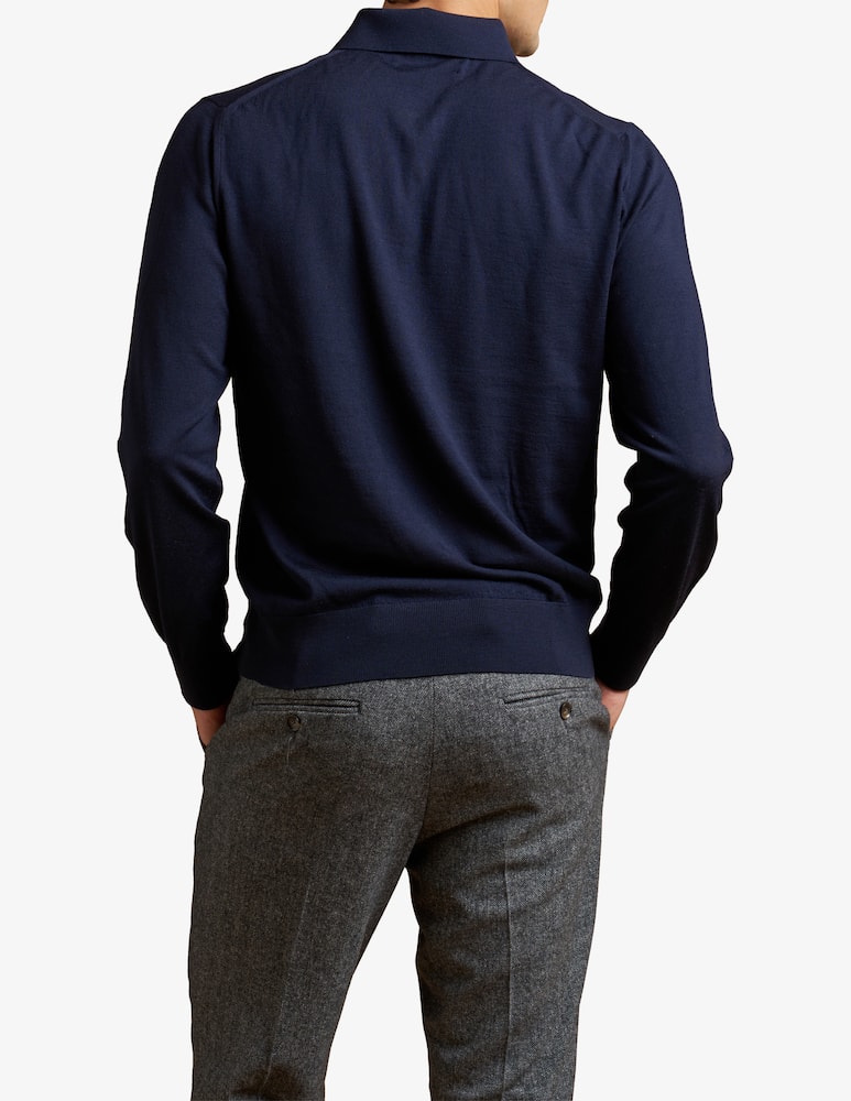 Cains Moore Polo in merino manica lunga - immagine 2 Cains Moore Polo in merino manica lunga - immagine 2