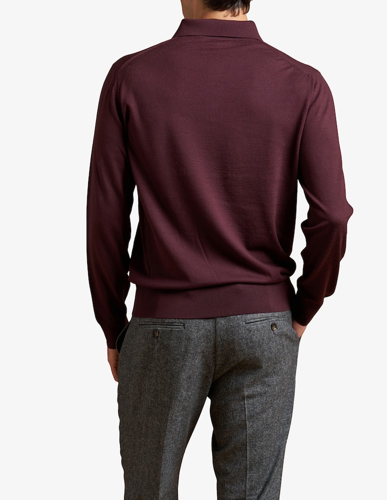Cains Moore Polo in merino manica lunga - immagine 2 Cains Moore Polo in merino manica lunga - immagine 2