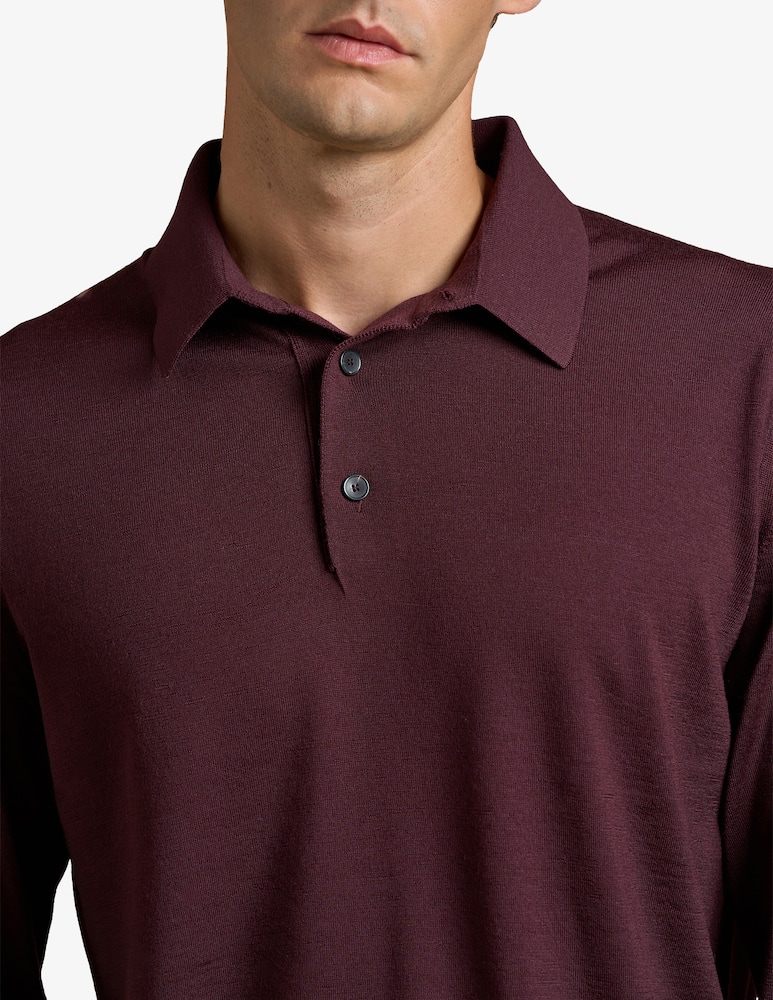 Cains Moore Polo in merino manica lunga - immagine 3 Cains Moore Polo in merino manica lunga - immagine 3