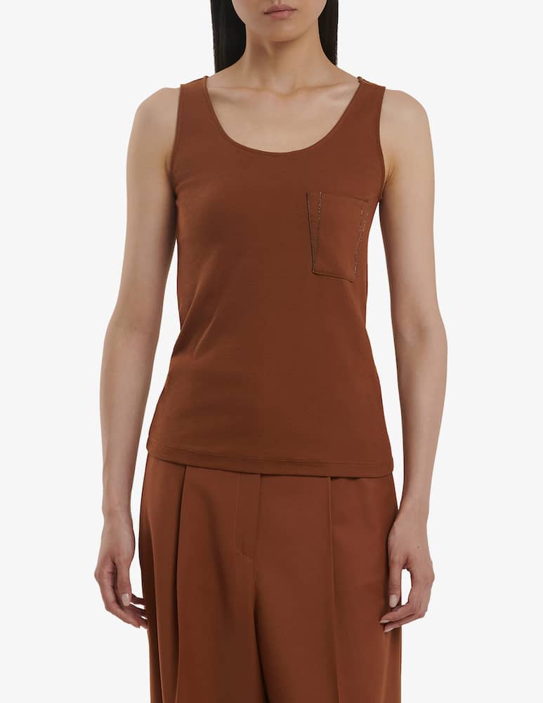 Fabiana Filippi Cotton jersey vest top - picture 1 Fabiana Filippi Cotton jersey vest top - picture 1
