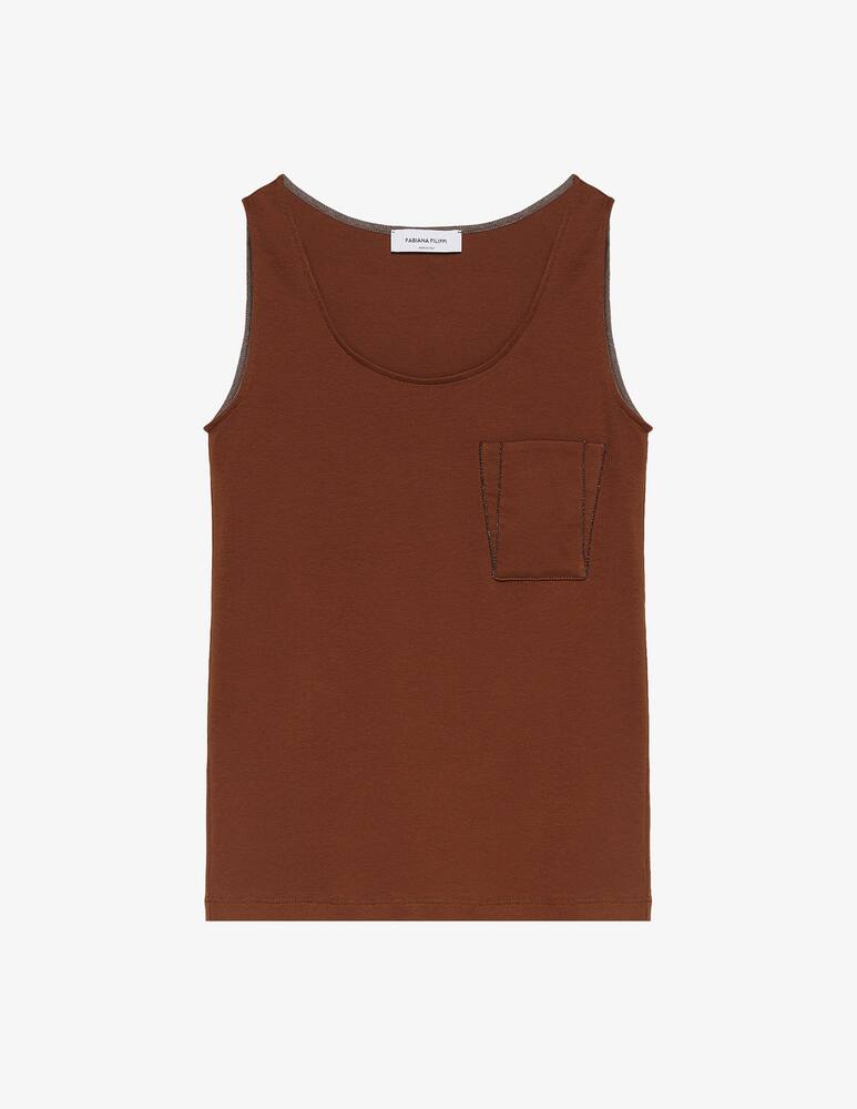 Fabiana Filippi Cotton jersey vest top - picture 5 Fabiana Filippi Cotton jersey vest top - picture 5