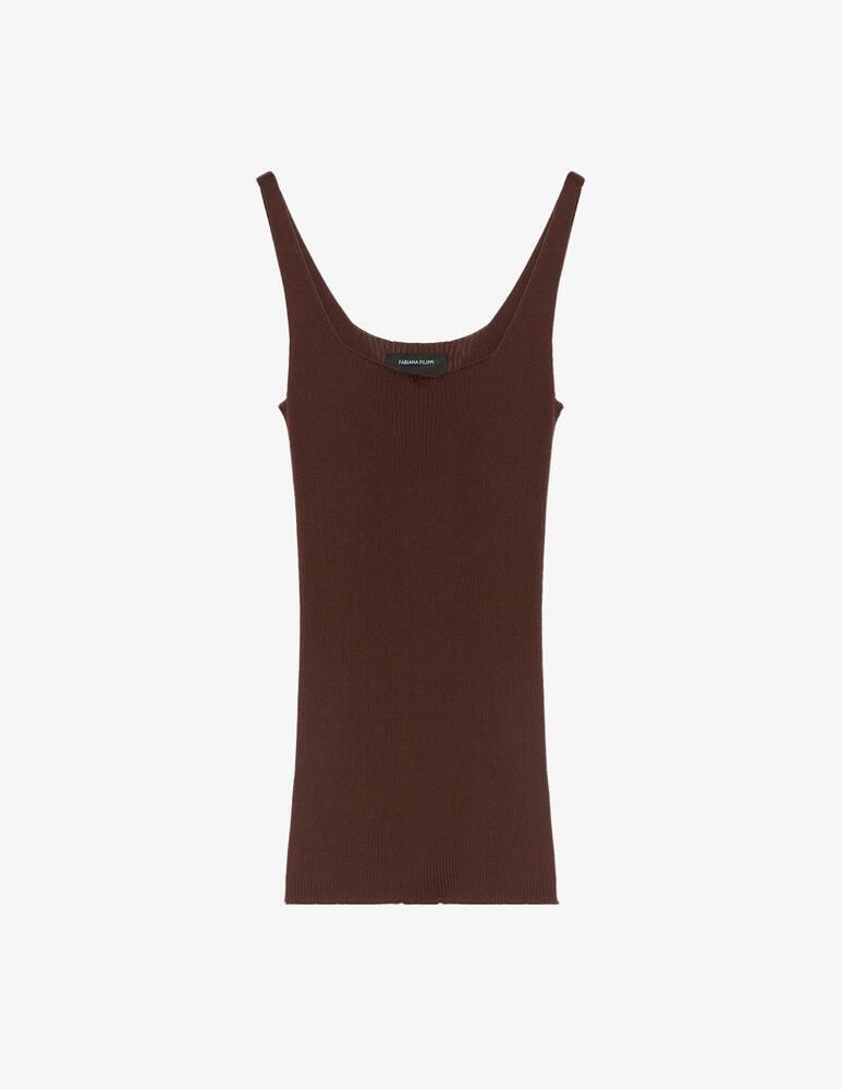 rinascente Fabiana Filippi Silk and cotton vest top