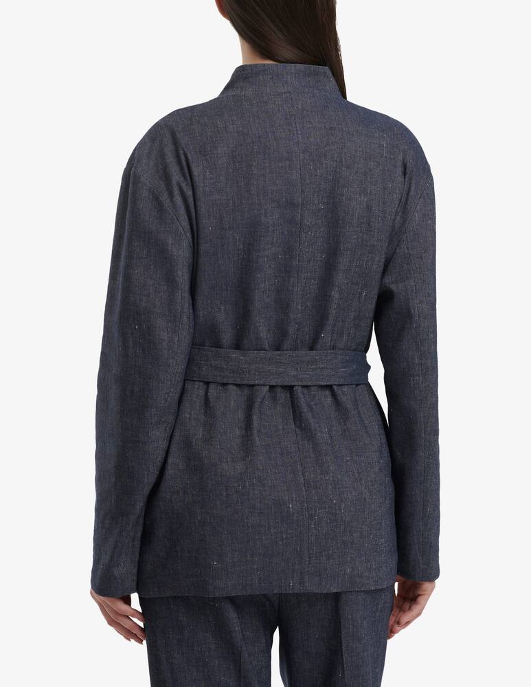 rinascente Fabiana Filippi Cotton and linen wrap jacket