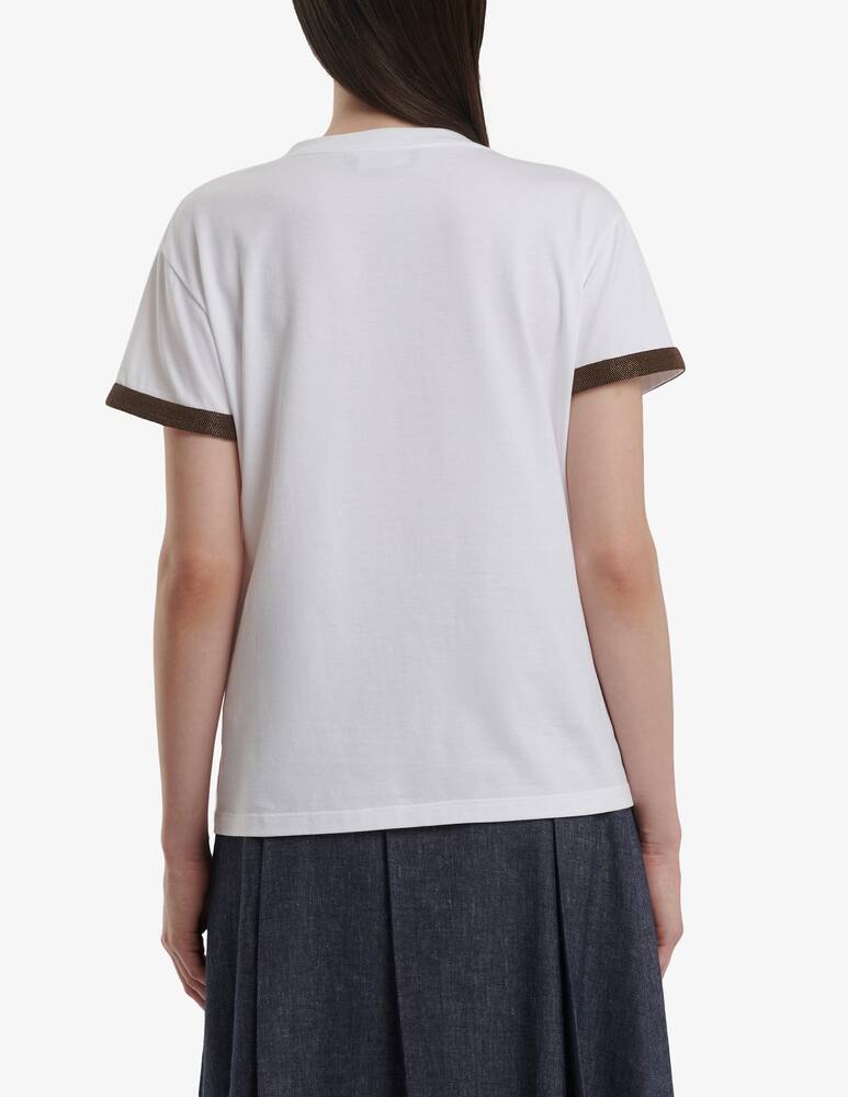 rinascente Fabiana Filippi Organic cotton jersey T-shirt - White