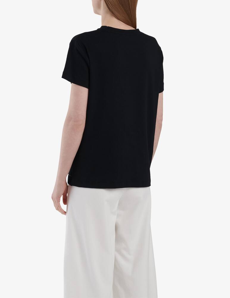 rinascente Fabiana Filippi Ribbed jersey T-shirt - Black