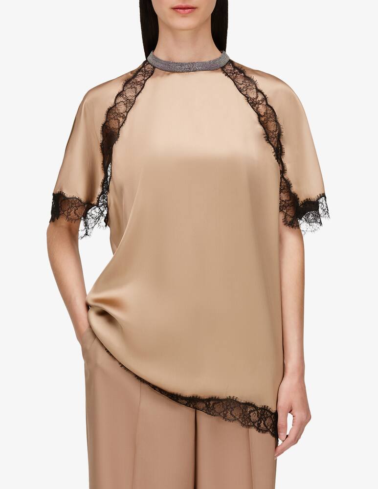 rinascente Fabiana Filippi Blusa a manica corta in raso