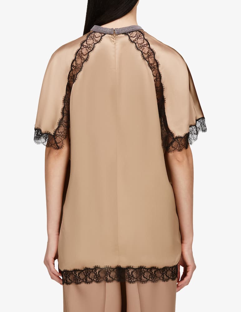 rinascente Fabiana Filippi Blusa a manica corta in raso