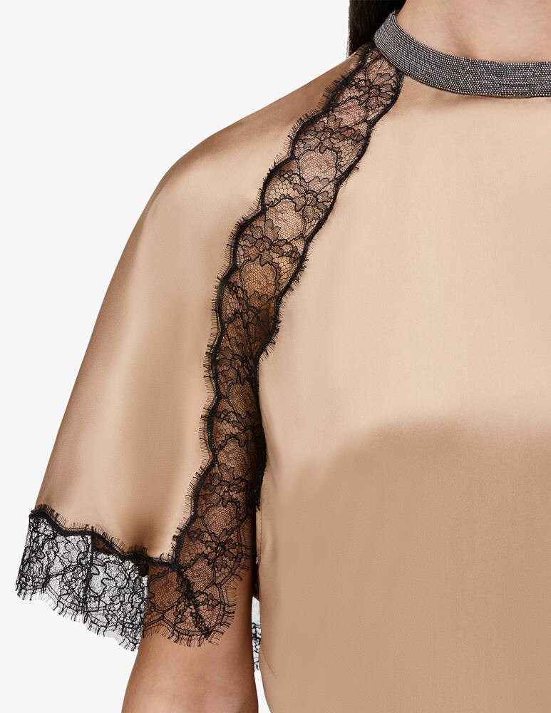 rinascente Fabiana Filippi Blusa a manica corta in raso