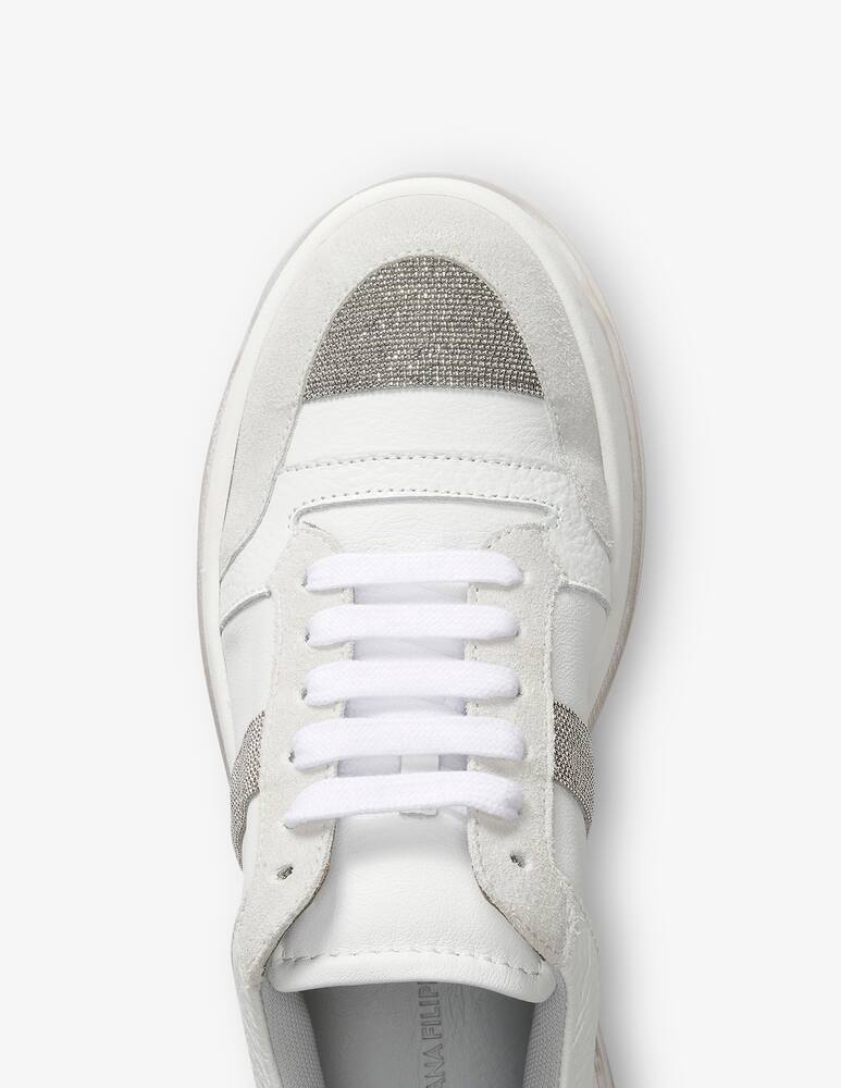 rinascente Fabiana Filippi Low-top suede and leather sneakers