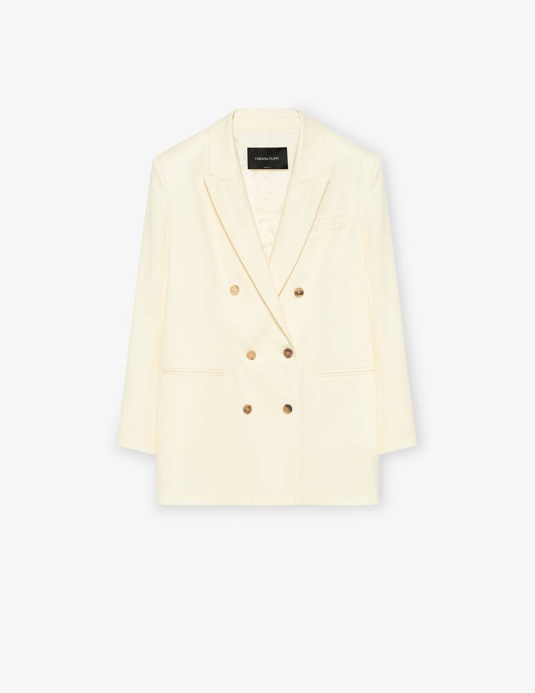 rinascente Fabiana Filippi Blazer doppiopetto in twill lana