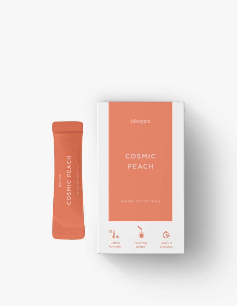 Bibogem Cosmic Peach Cristalli senza Tè 15 Bustine - immagine 1 Bibogem Cosmic Peach Cristalli senza Tè 15 Bustine - immagine 1