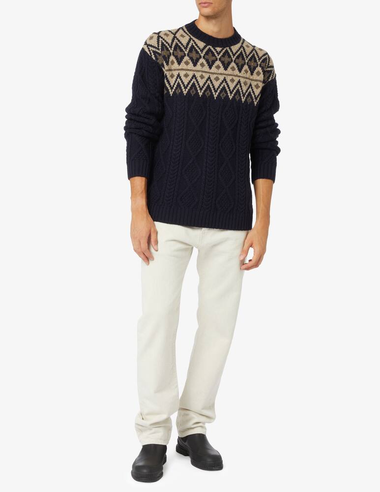 rinascente Woolrich Maglia girocollo in lana fairisle