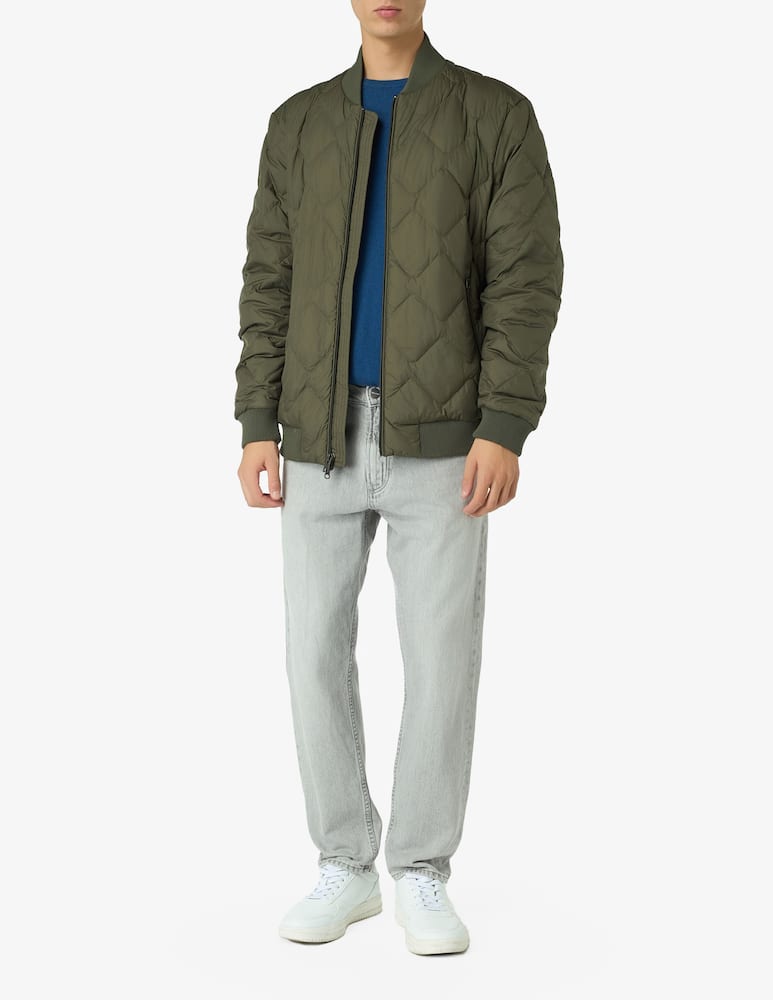 rinascente Woolrich Padded zigzag 100gr bomber jacket