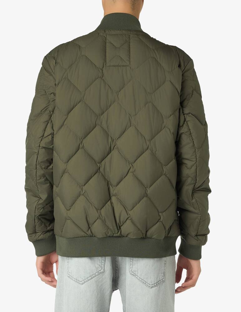 rinascente Woolrich Padded zigzag 100gr bomber jacket