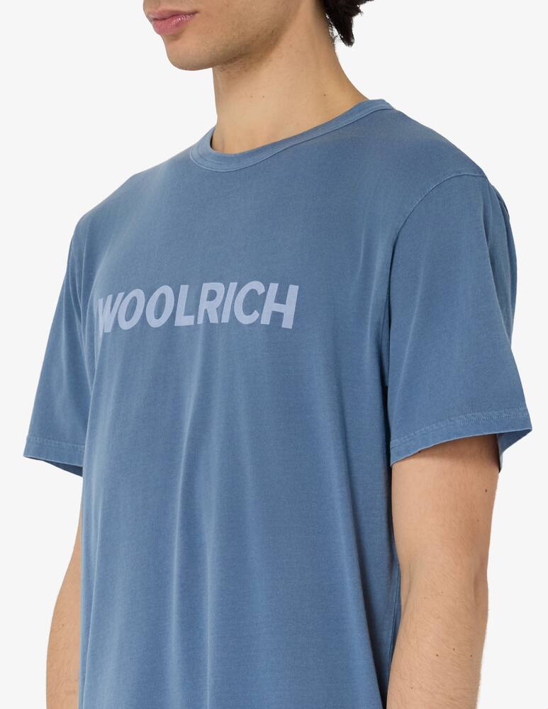 rinascente Woolrich Garment dyed logo t-shirt