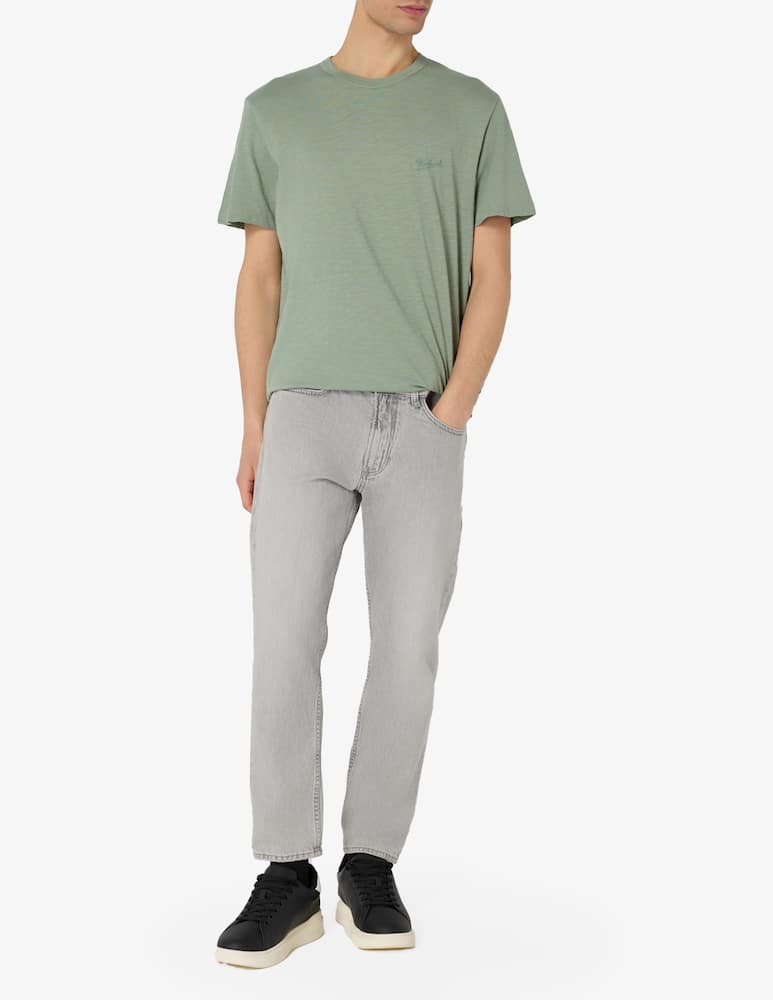 rinascente Woolrich T-shirt slub logo piccolo