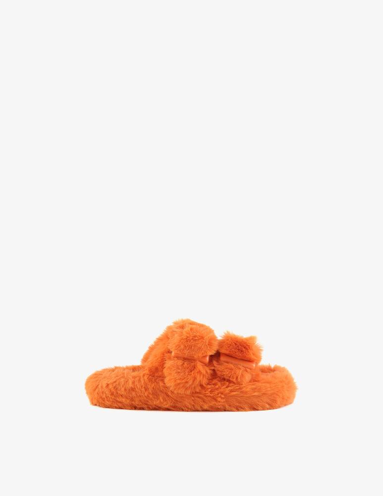 Colors Of California Fur slippers with buckles - picture 1 Colors Of California Fur slippers with buckles - picture 1