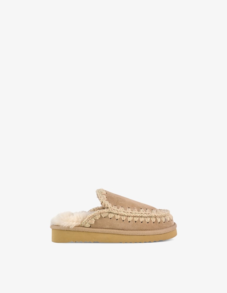 rinascente Mou Sabot in suede Eskimo